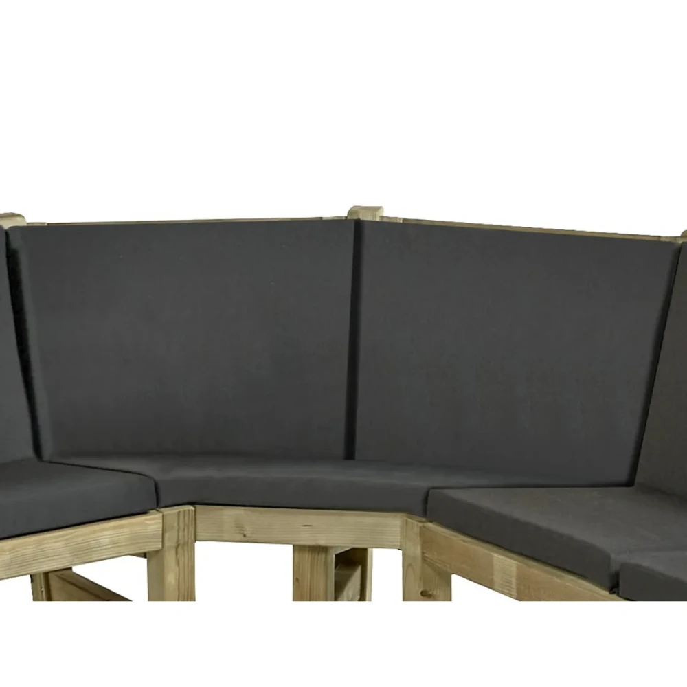 KUSSEN LOUNGEBANK | HOEKELEMENT | ANTRACIET