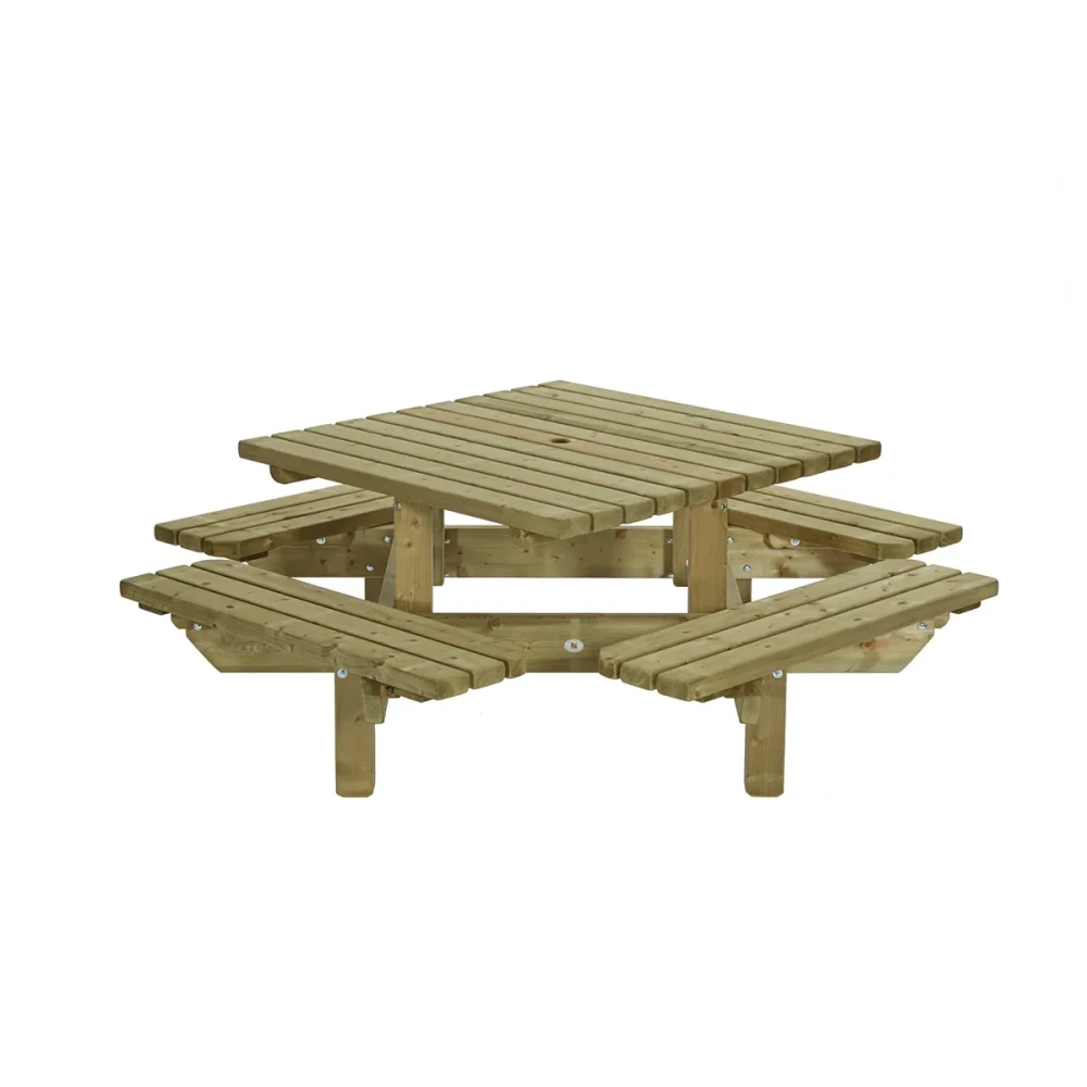 PICKNICKTAFEL VIERKANT | FSC | 195X195CM