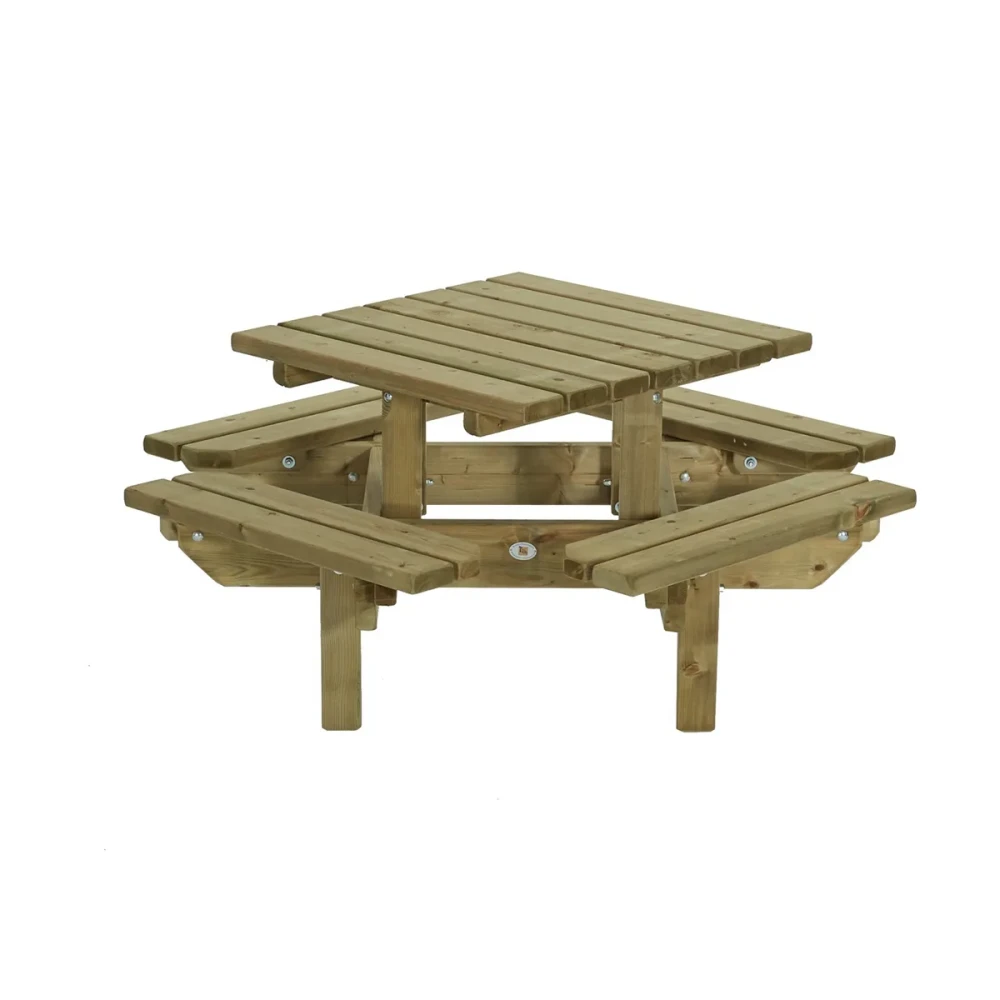 KINDERPICKNICKTAFEL VIERKANT | FSC | 125X125CM