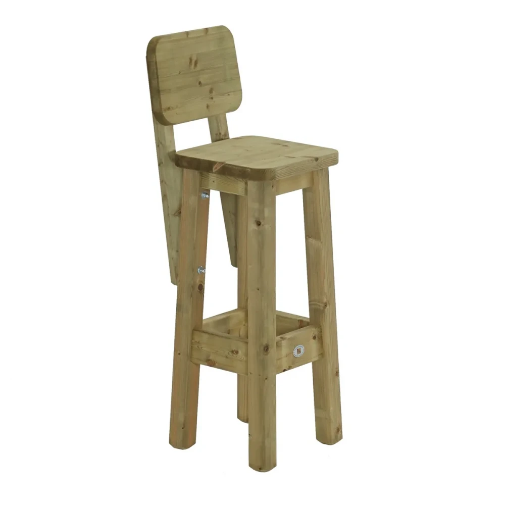 BARKRUK MET RUGLEUNING | TOTALE HOOGTE 123CM | FSC