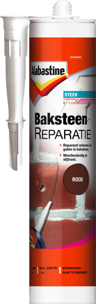 ALABASTINE BAKSTEENREPARATIE ROOD 310ML - 0.31 LTR