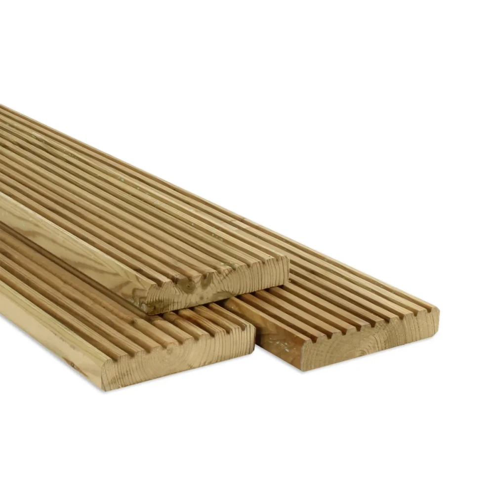 TUINHOUT VLONDERPLANK | GROEVEN | GROEN GEIMPR. | PEFC | 28X140 MM | 500 CM