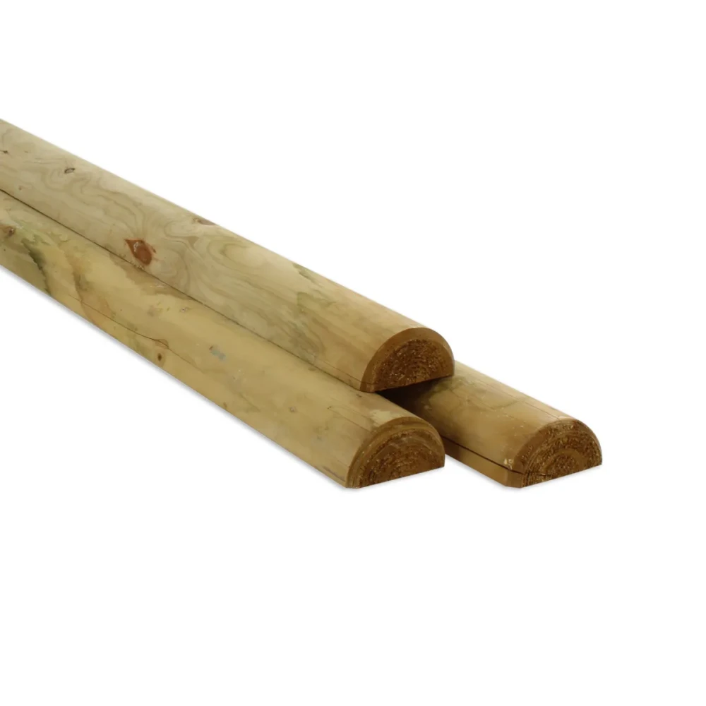 HALFRONDE PAAL | GROEN GEIMPR. | GEFRAISD | 7X250 CM