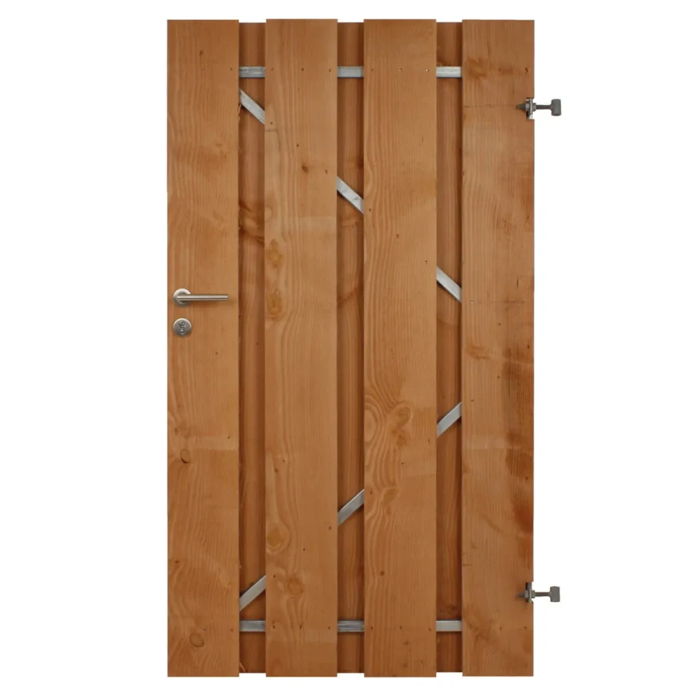 POORTDEUR STALEN FRAME MET SLOT | PEFC | DOUGLAS FB 20X200 MM | R-DR | 100X180 CM