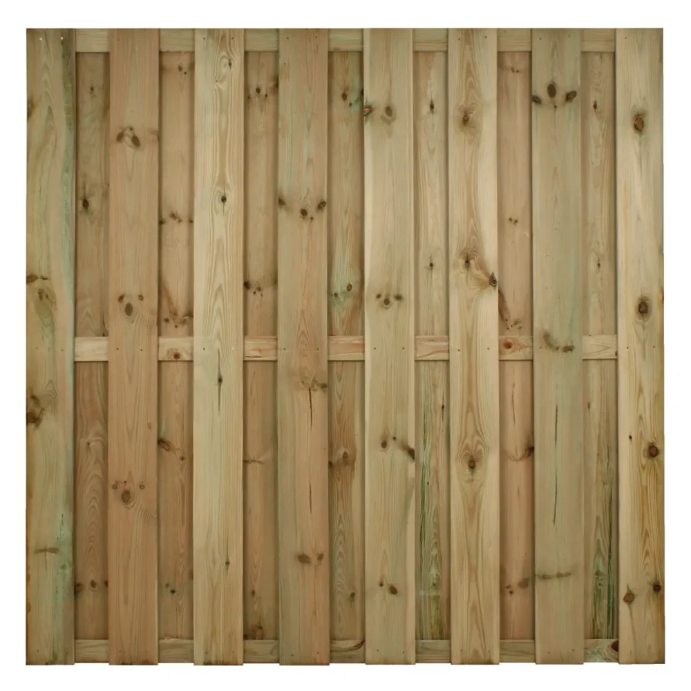 TUINSCHERM BUDGET GEIMPR. | RECHT | 15+3 | 15X140MM | 180X180 CM