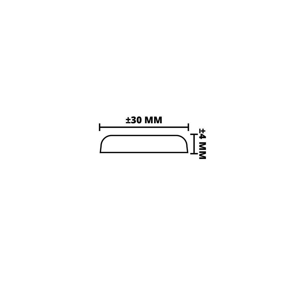 AFDEKLIJST GRENEN | GEGROND | FSC | 4X30 MM | 270 CM