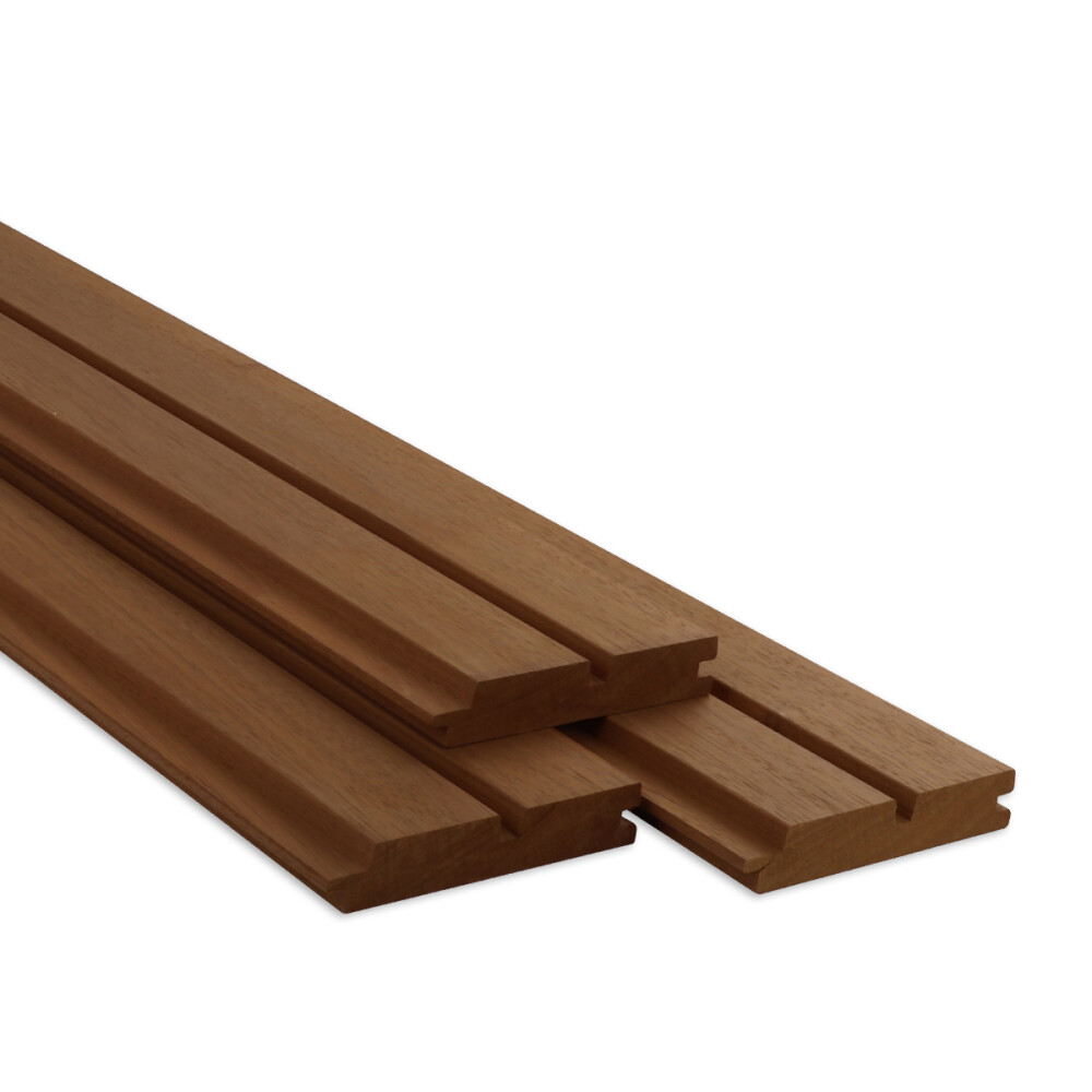 THERMISCH GEMOD. AYOUS | DOUBLE RHOMBUS | MES & GROEF | 25X140 MM (WB 132 MM) | 335 CM