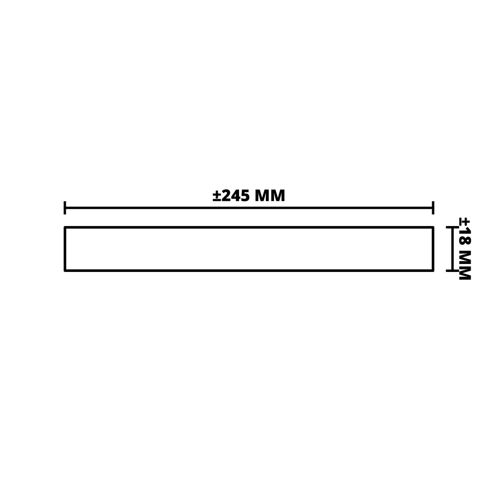 MERANTI | GESCHAAFD | 18X245 MM | 335 CM
