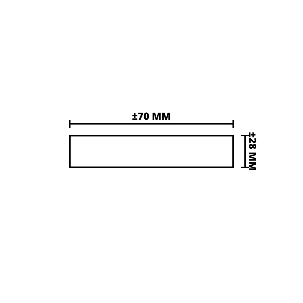 VUREN | GESCHAAFD | 28X70 MM | 300 CM