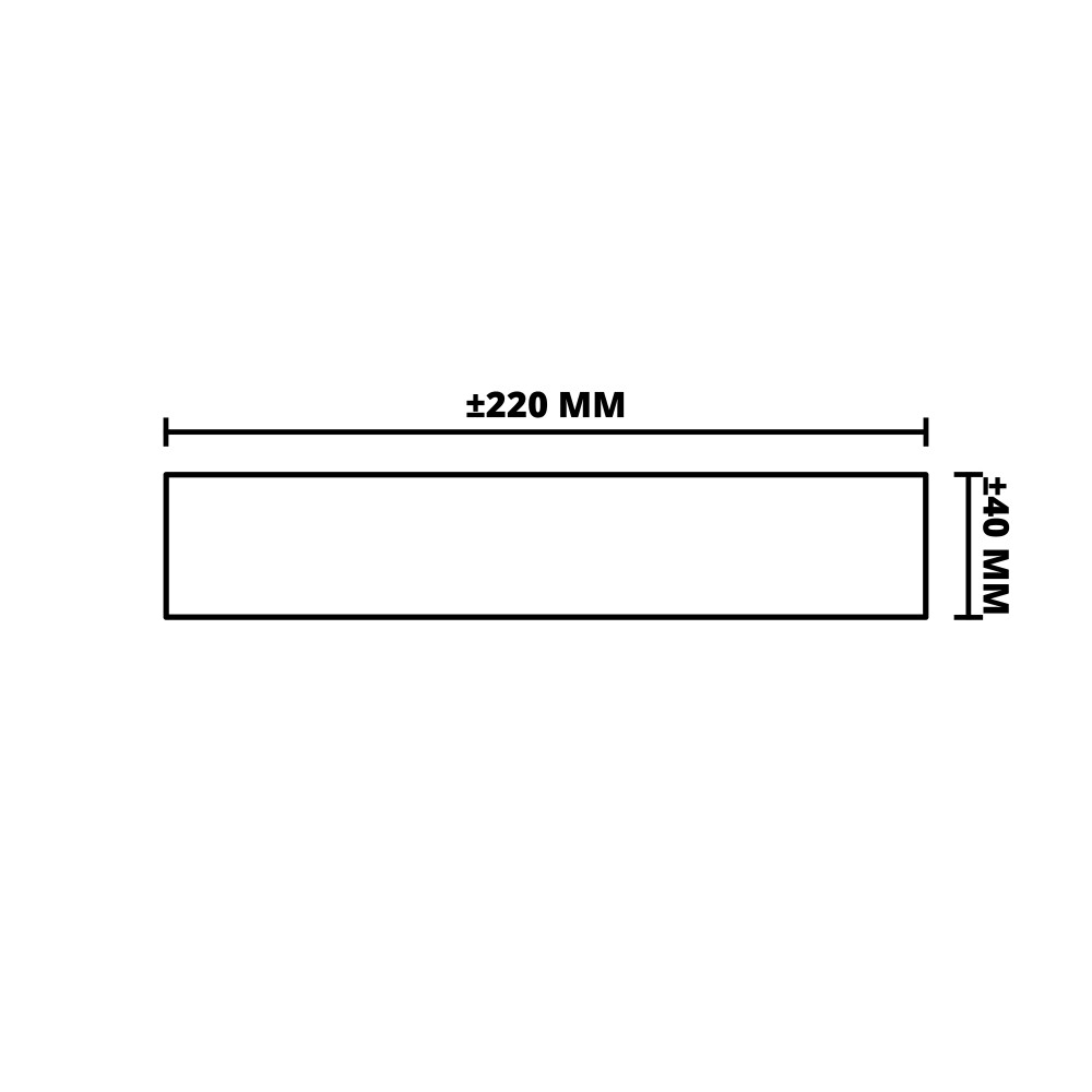 VUREN | GESCHAAFD | 40X220 MM | 480 CM