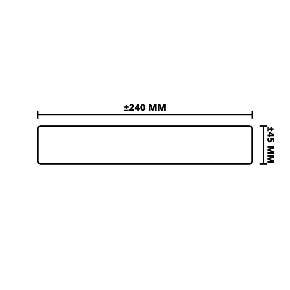 HARDHOUT | GESCHAAFD | 45X240 MM | 450 CM
