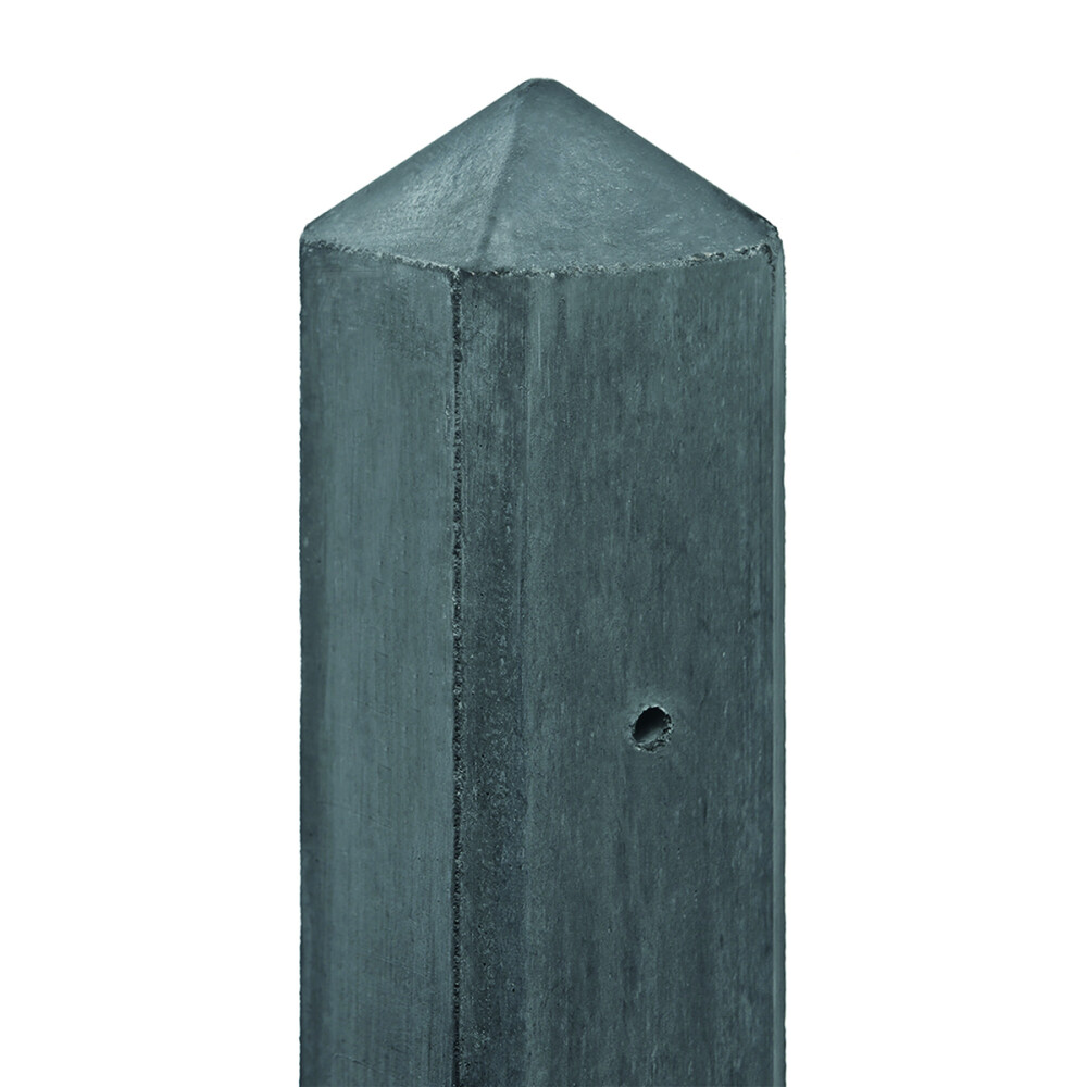 BETON T-PAAL | ANTRACIET | DIAMANTKOP | 10X10X280 CM