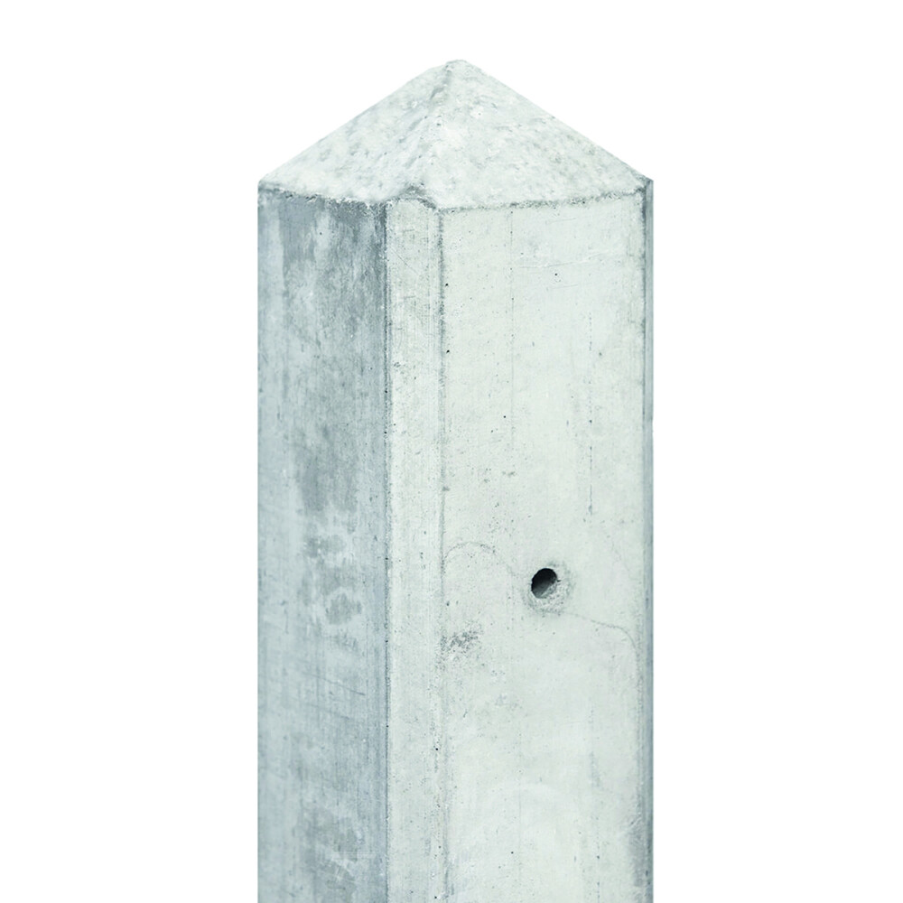 BETON TUSSENPAAL | GRIJS | DIAMANTKOP | 10X10X190 CM