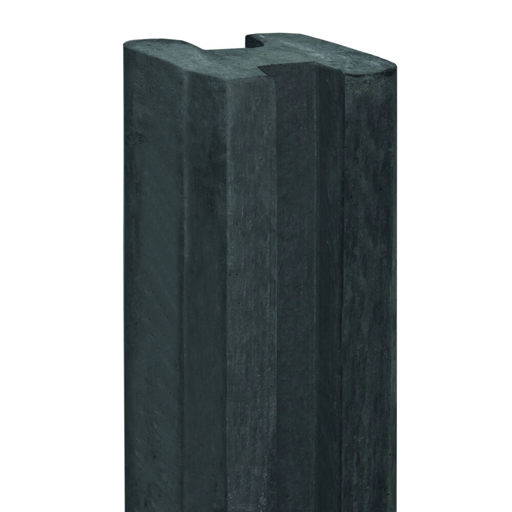 BETON TUSSENPAAL | ANTRACIET | SLEUF | 11.5X11.5X280 CM