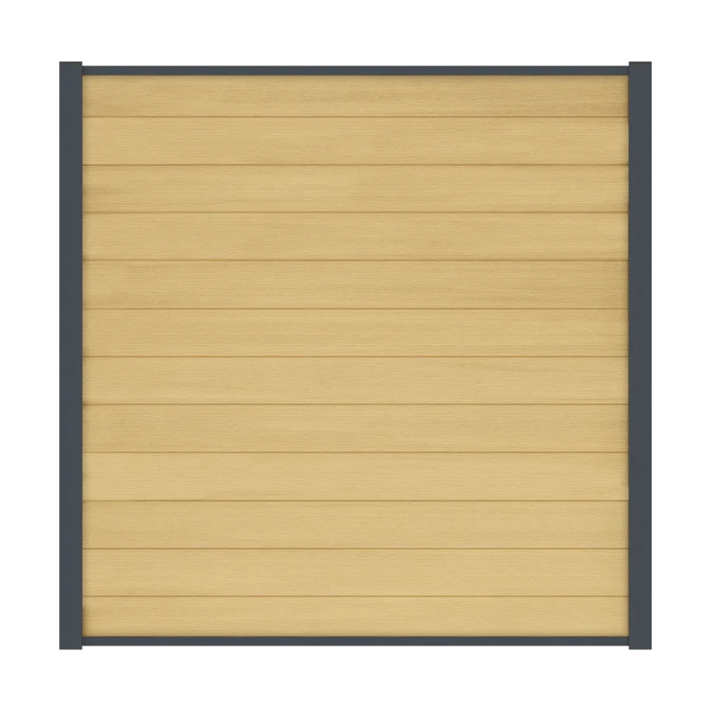 COMPOSIET SCHUTTINGDEEL MET ANTRACIETE LIJST | PREMIUM | CEDAR | 180X180 CM.