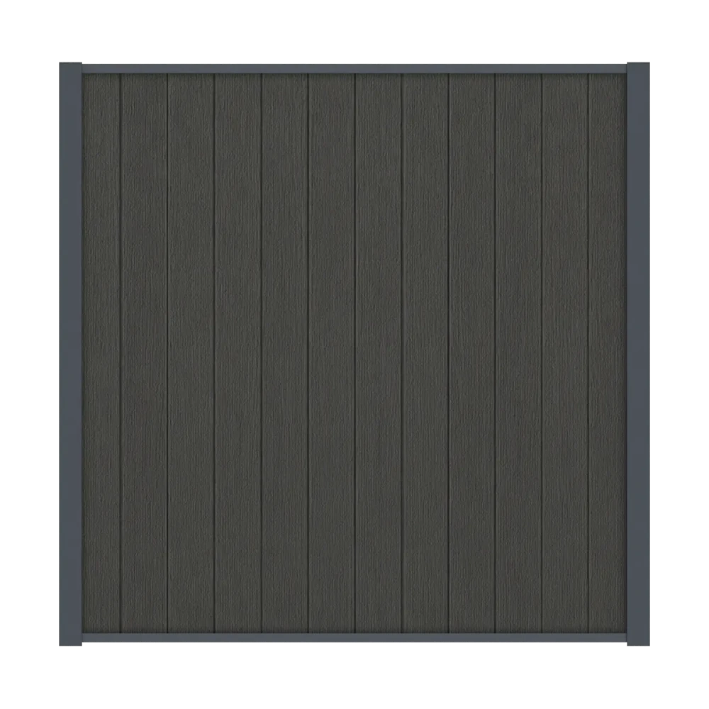 COMPOSIET SCHUTTINGDEEL MET ANTRACIETE LIJST | PREMIUM | DARK GREY | 180X180 CM.