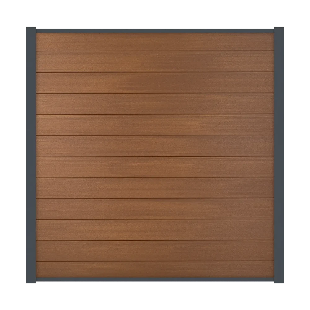 COMPOSIET SCHUTTINGDEEL MET ANTRACIETE LIJST | PREMIUM | RED | 180X180 CM.