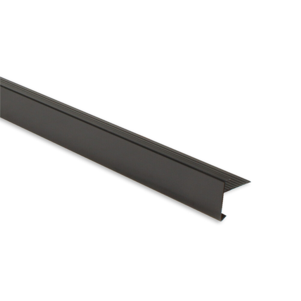 DAKTRIM | RECHT | ZWART | 45X45 MM | 250 CM