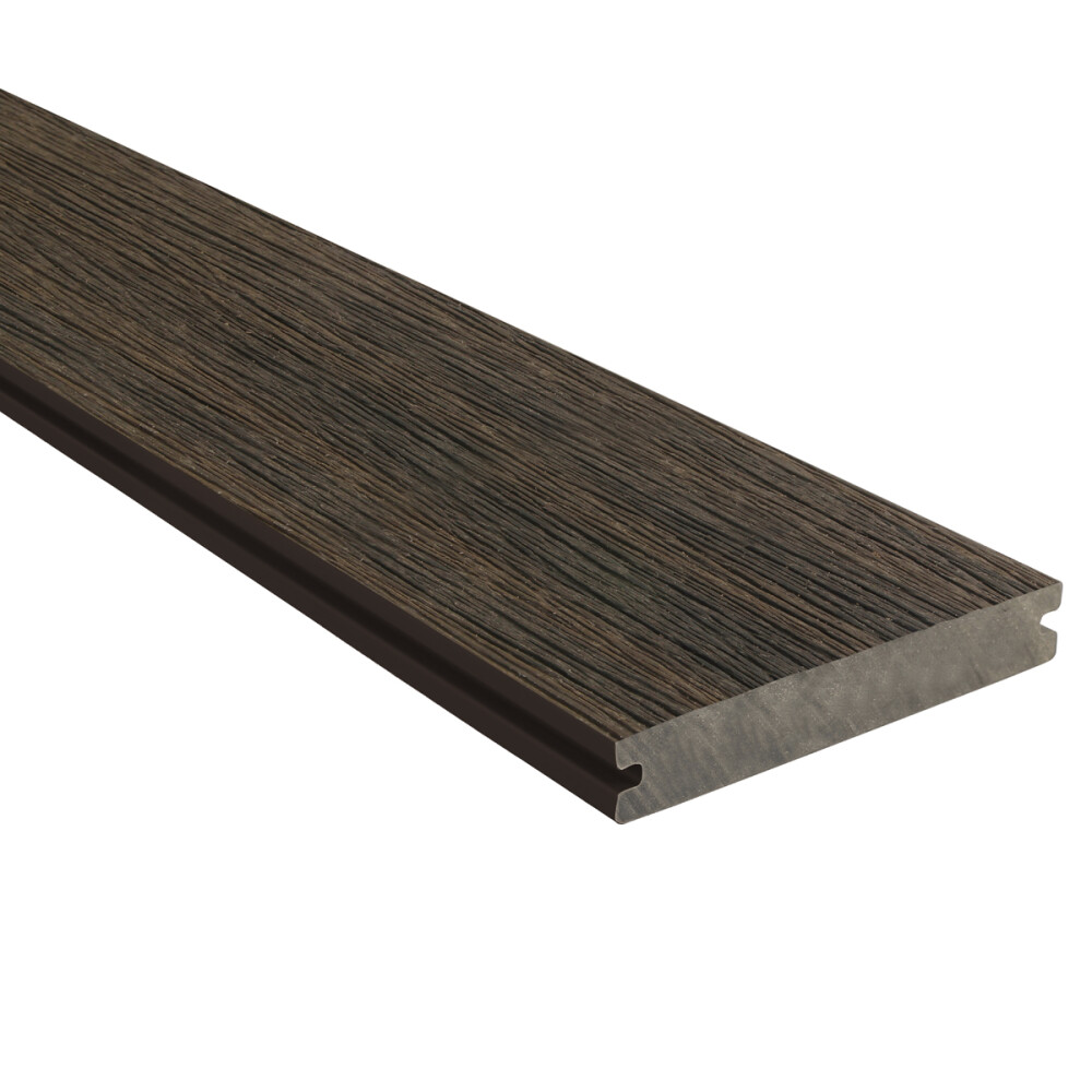FIBERDECK WPC VLONDERPLANK | MASSIEF | VINTAGE WENGÉ/GRAPHITE | FSC | 23X138 MM | 300 CM
