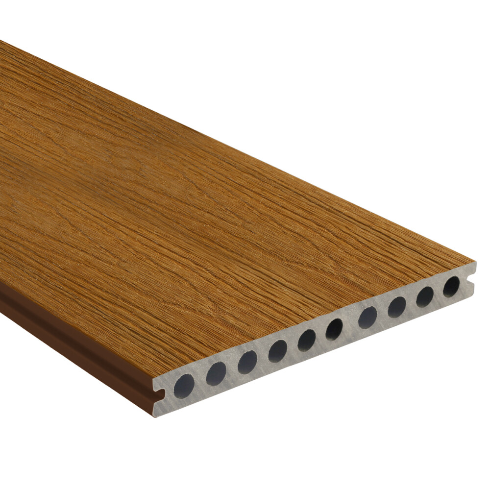 FIBERDECK WPC VLONDERPLANK | RHK | TEAK | FSC | 23X210 MM | 400 CM