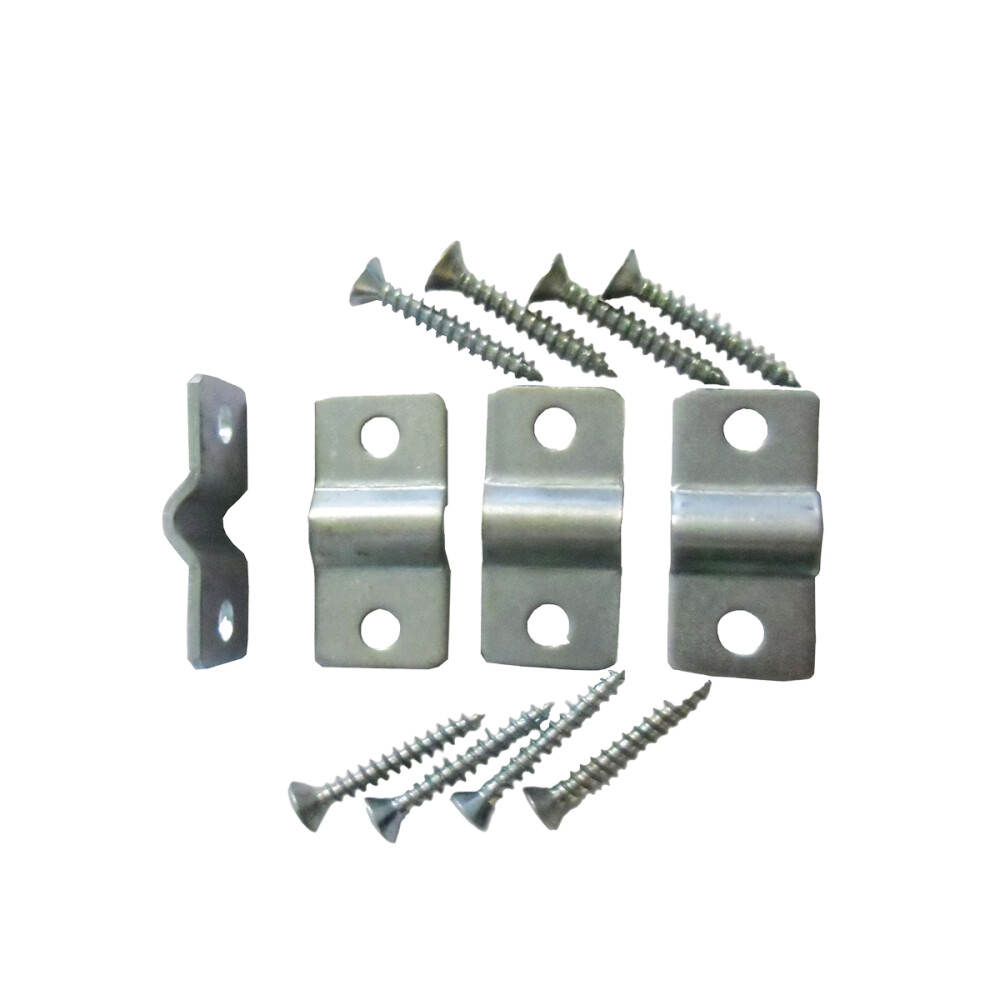 TRALIEBESLAG VERZINKT (SET 4 STUKS MET SCHROEVEN)