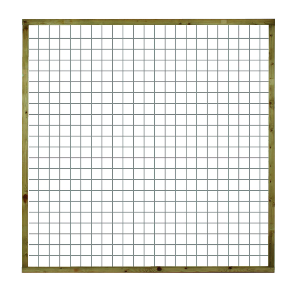 GRENEN BETONIJZERTRELLIS | MAAS 75X75 MM | 180X180 CM