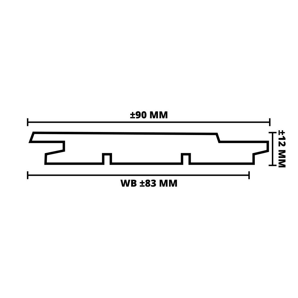 GRENEN SCHROOT | VD | 12X90 MM (83 MM) | 210 CM