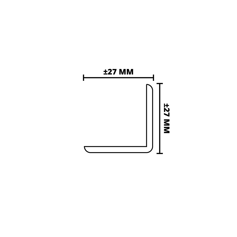 HOEKLAT HARDHOUT | FSC | 27X27 MM | 270 CM