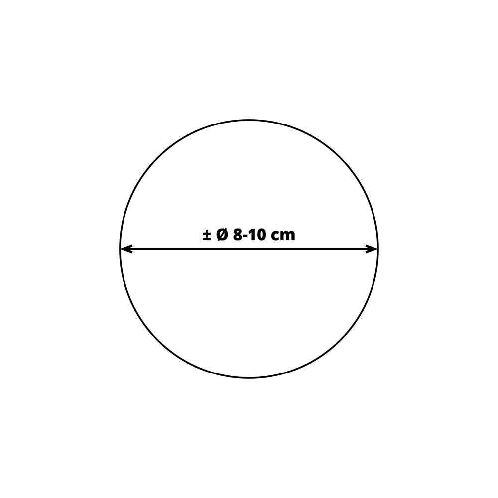 KASTANJE PAAL | GEPUNT | PEFC | ROND 8/10 160 CM