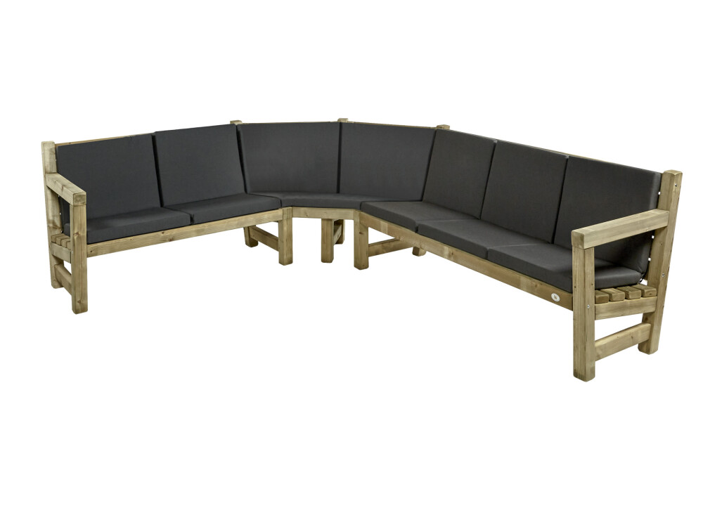 LOUNGEBANK TWEEZITS BESTEMD VOOR HOEKELEMENT | FSC | 135 CM