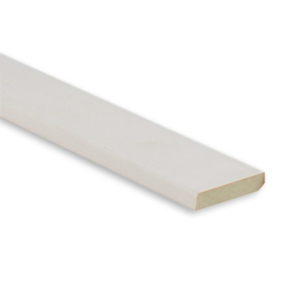 MDF PLINT | RECHT | WIT GEGROND | FSC | 9X45 MM | 488 CM
