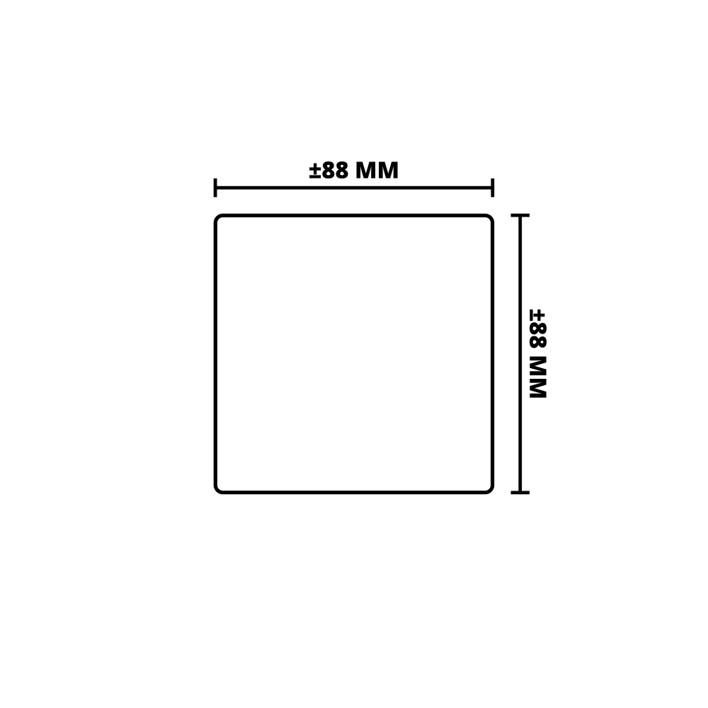 HARDHOUT | GESCHAAFD | FSC | 88X88 MM | 275 CM