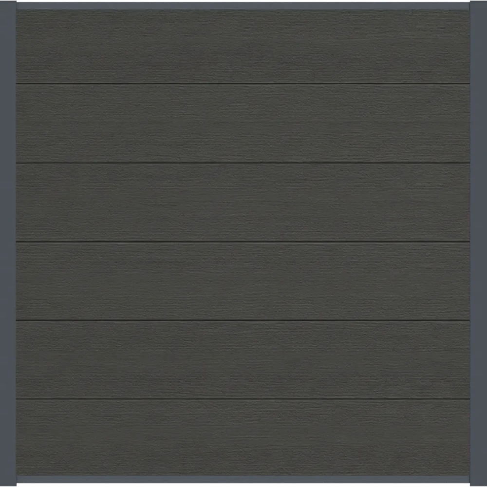 COMPOSIET SCHUTTINGDEEL MET ANTRACIETE LIJST | PREMIUM XL | DARK GREY | 180X180 CM.
