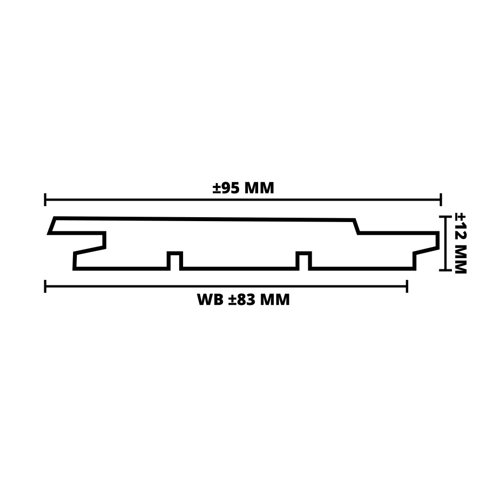 RED CEDAR SCHROOT | VB | 12X95 MM (WB 83 MM) | 245 CM