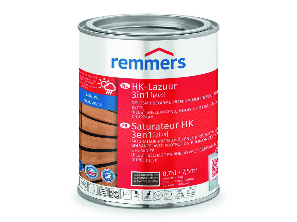 REMMERS | HK-LAZUUR 3IN1 PLUS | PALISSANDER (RC-720) | 2,5 LTR