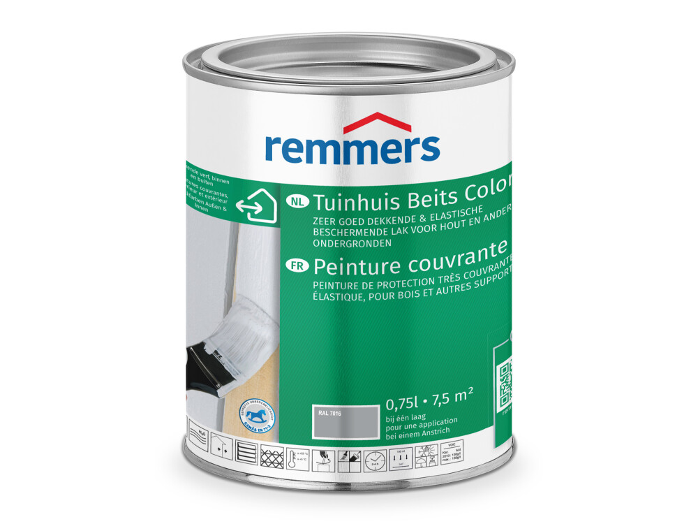 REMMERS | TUINHUIS BEITS | RAL 7037 | 0,75 LTR