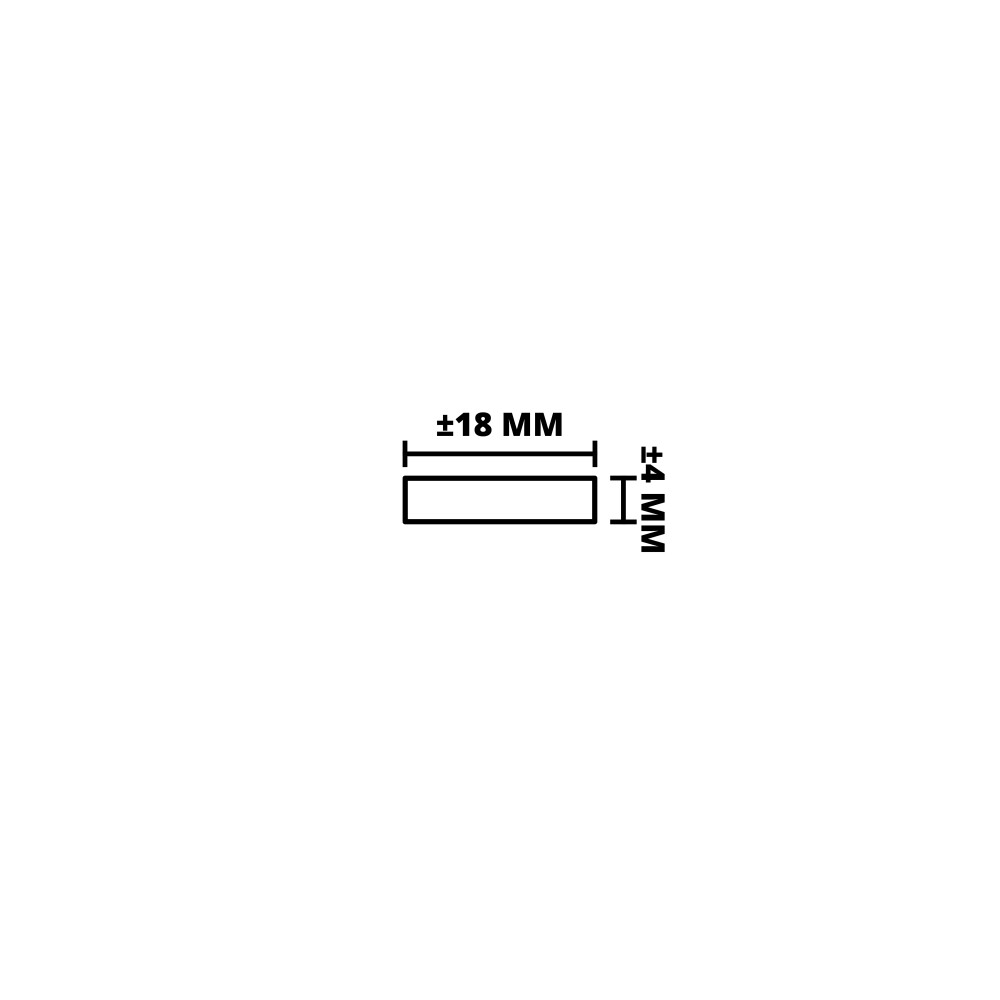 SCHAAFLAT HARDHOUT | FSC | 4X18 MM | 270 CM