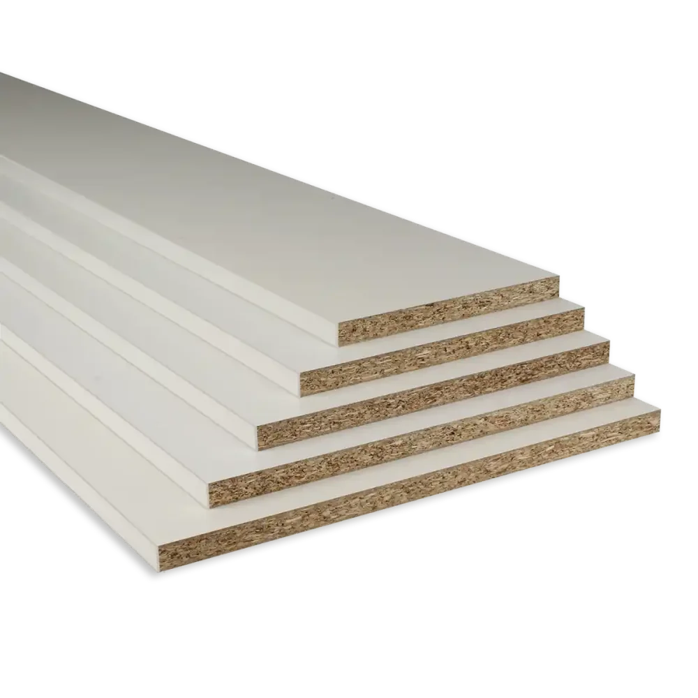 SPAANPLAAT | WIT GEPLASTIFICEERD | 1 LANGE ZIJDE ABS 2 MM | PEFC | 18 MM | 305X30 CM