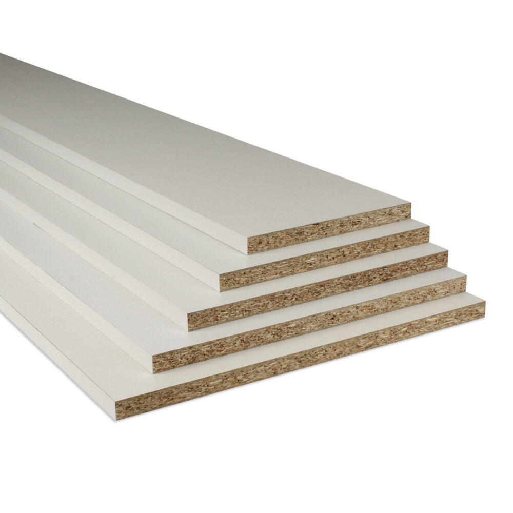 SPAANPLAAT | WIT GEPLASTIFICEERD | PEFC | 18 MM | 250X25 CM