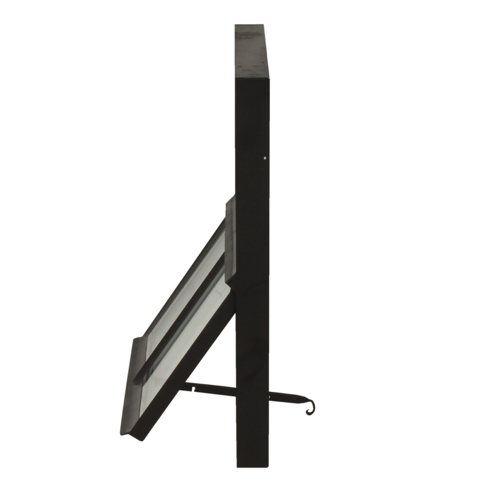 METALEN STALRAAM RECHT MODEL OPENKLAPBAAR DUBBEL GLAS 50X60 CM