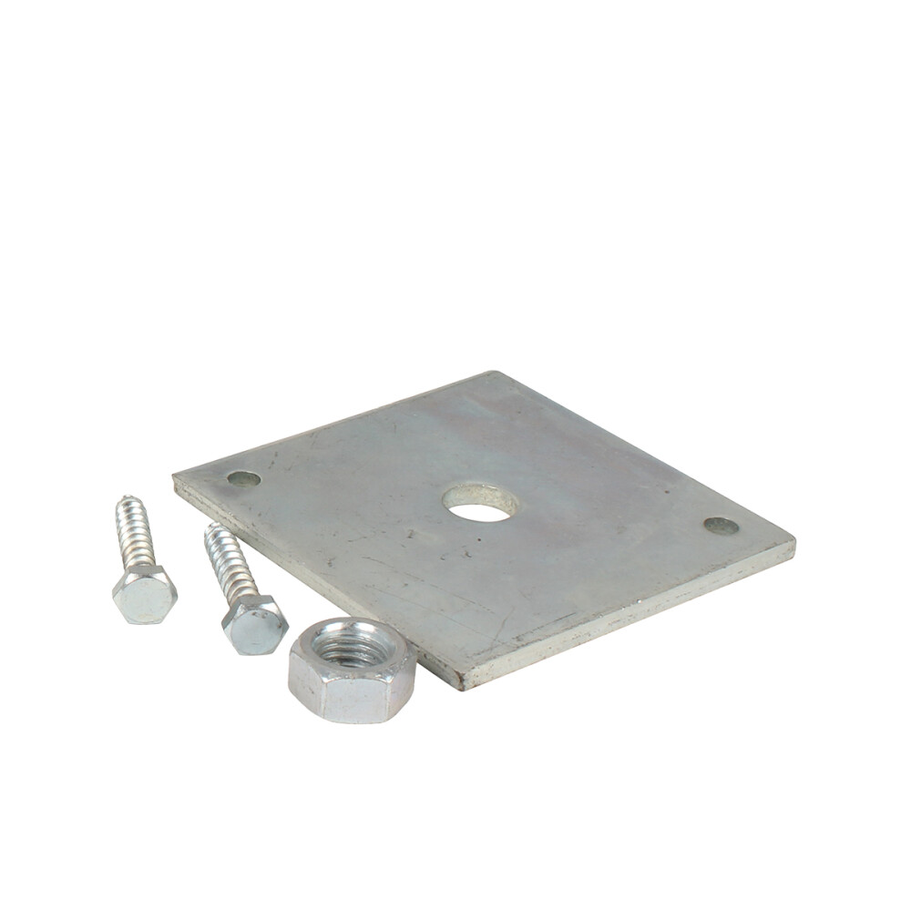STELPLAAT 10,5X10,5 CM MET LOSSE MOER | M16 | INCL. BOUTEN