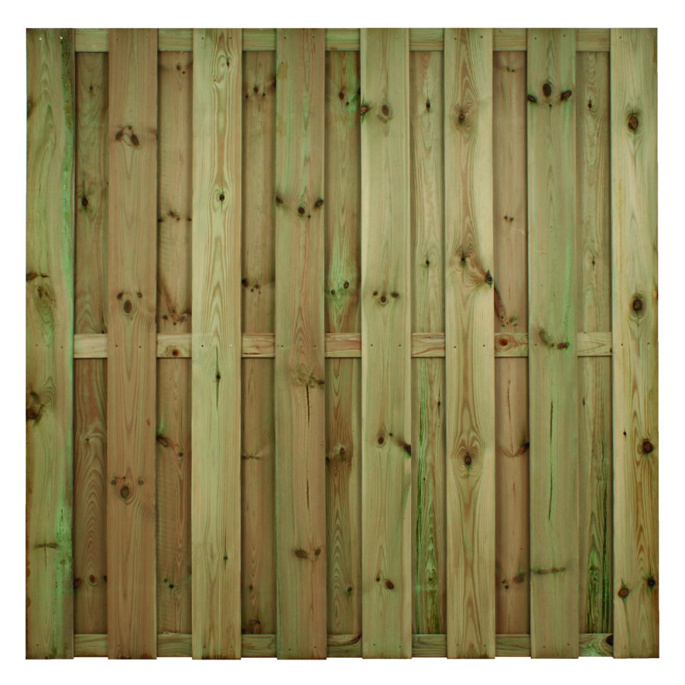 TUINSCHERM BUDGET GEIMPR. | RECHT | 15+3 | 15X140MM | 180X180 CM