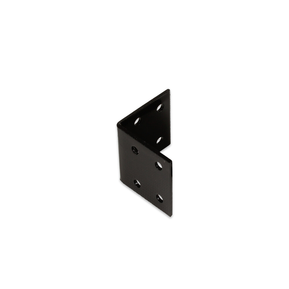 HOEKANKER - 40X40X40MM - DIKTE 2MM - ZWART VERZINKT