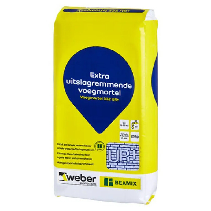 WEBER BEAMIX VOEGMORTEL 332-2773 UR+ GRIJS ZAK 25 KG